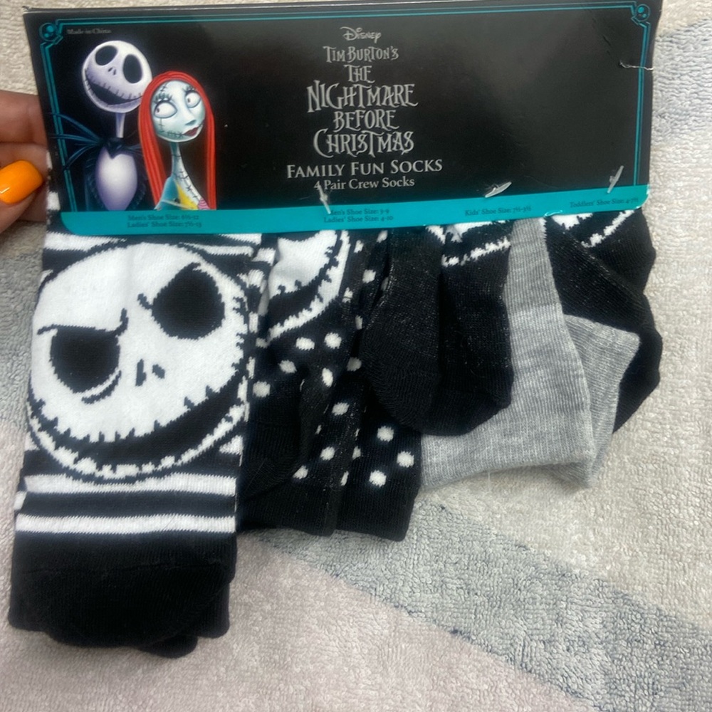 Disney Tim Burton family fun socks